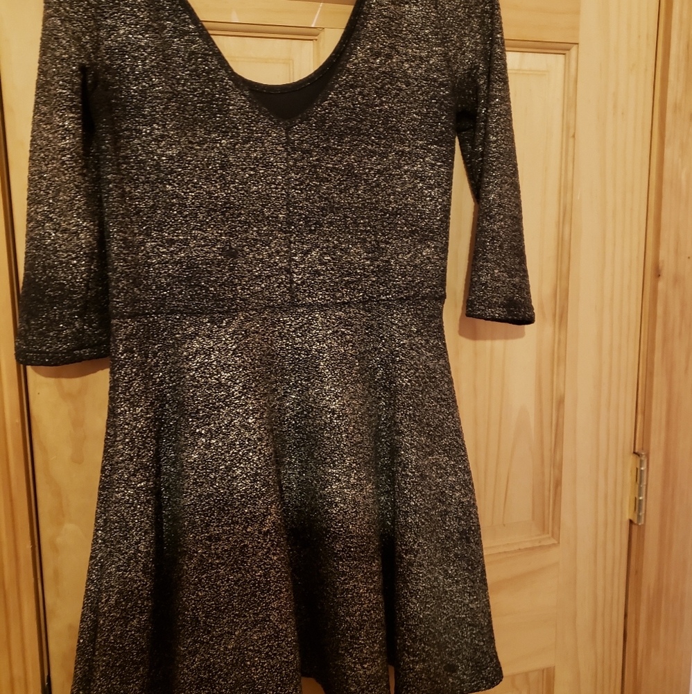 Aeropostale Bethany Mota metallic dress new year's eve party/christmas